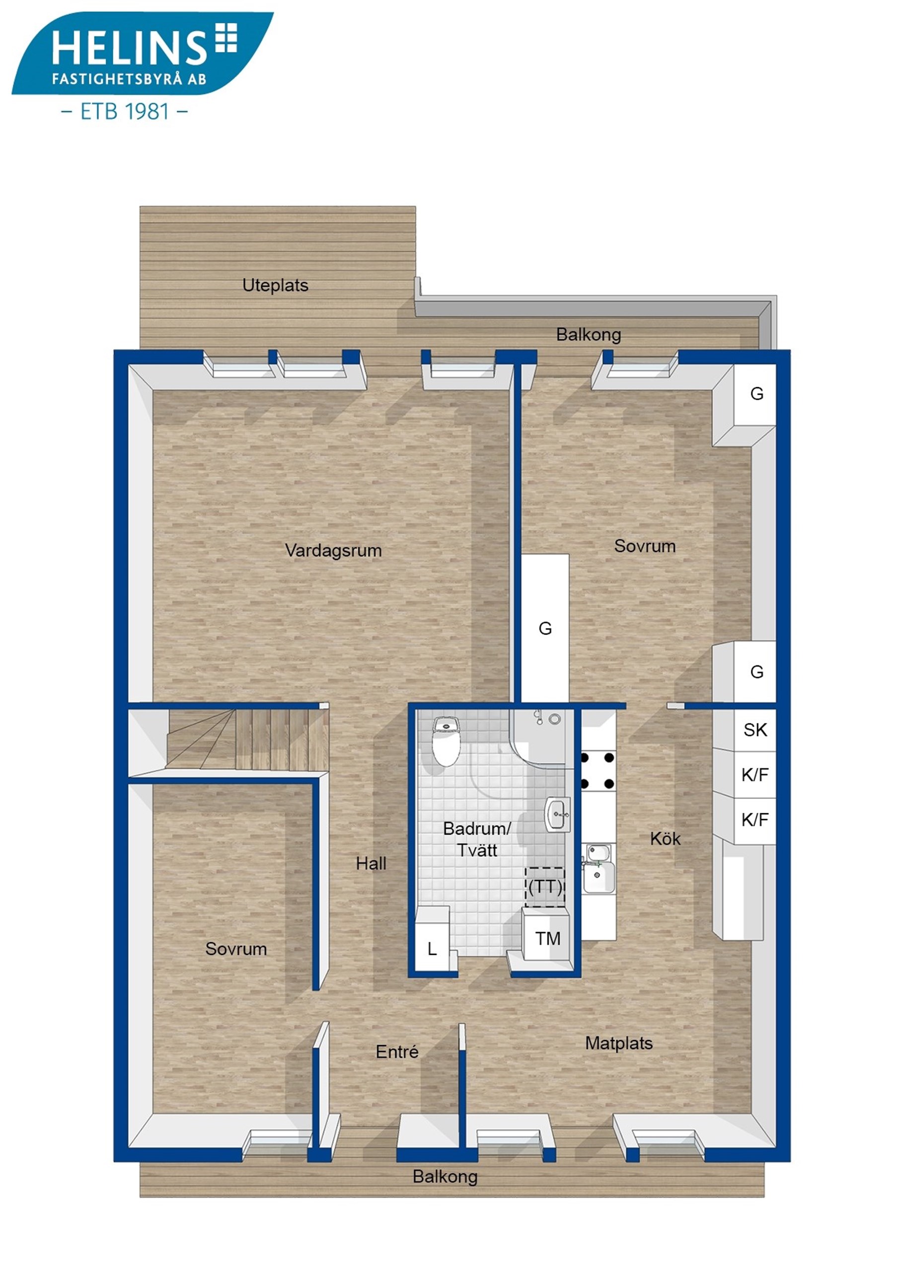 Planlösning våningsplan
