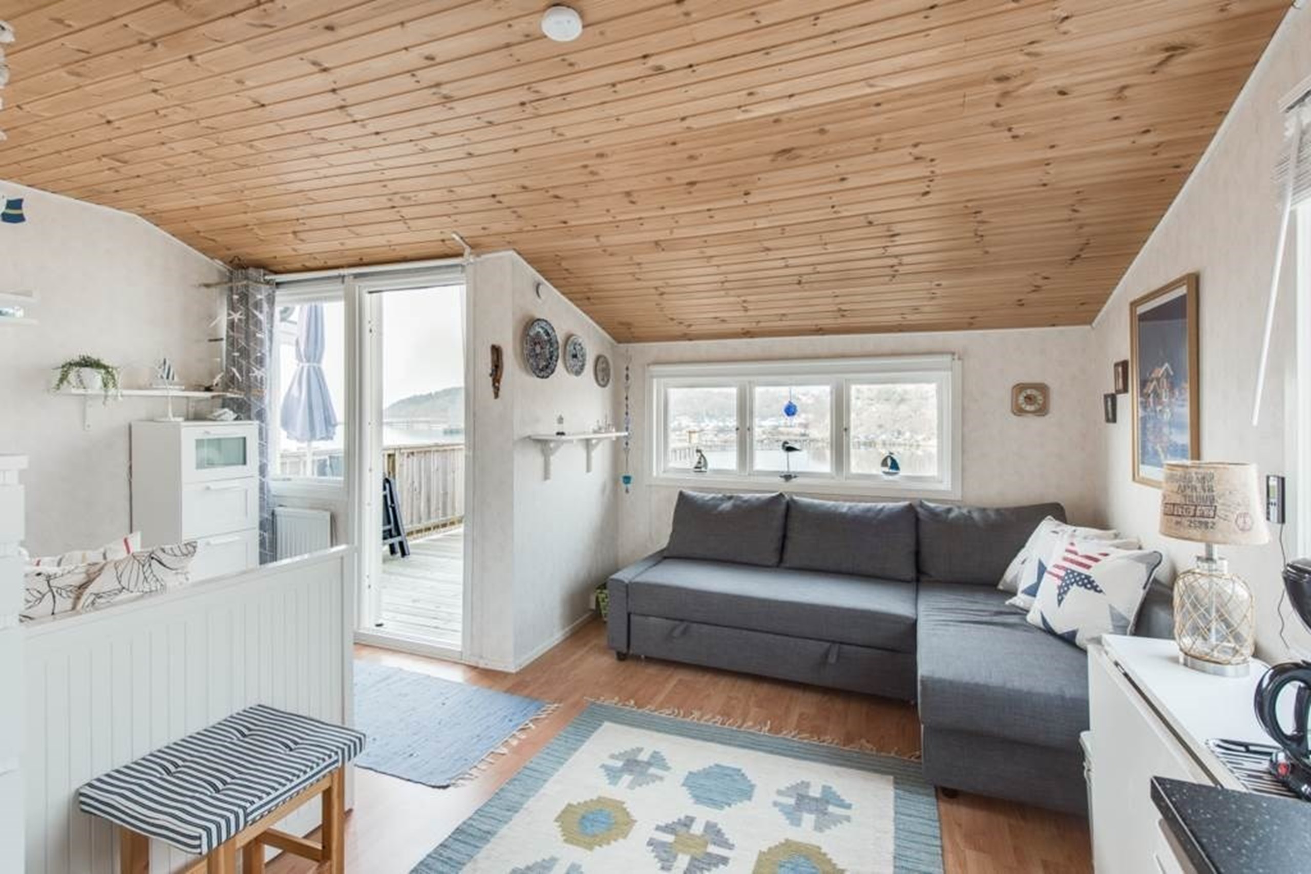 Bäddsoffa som ingår i köpet