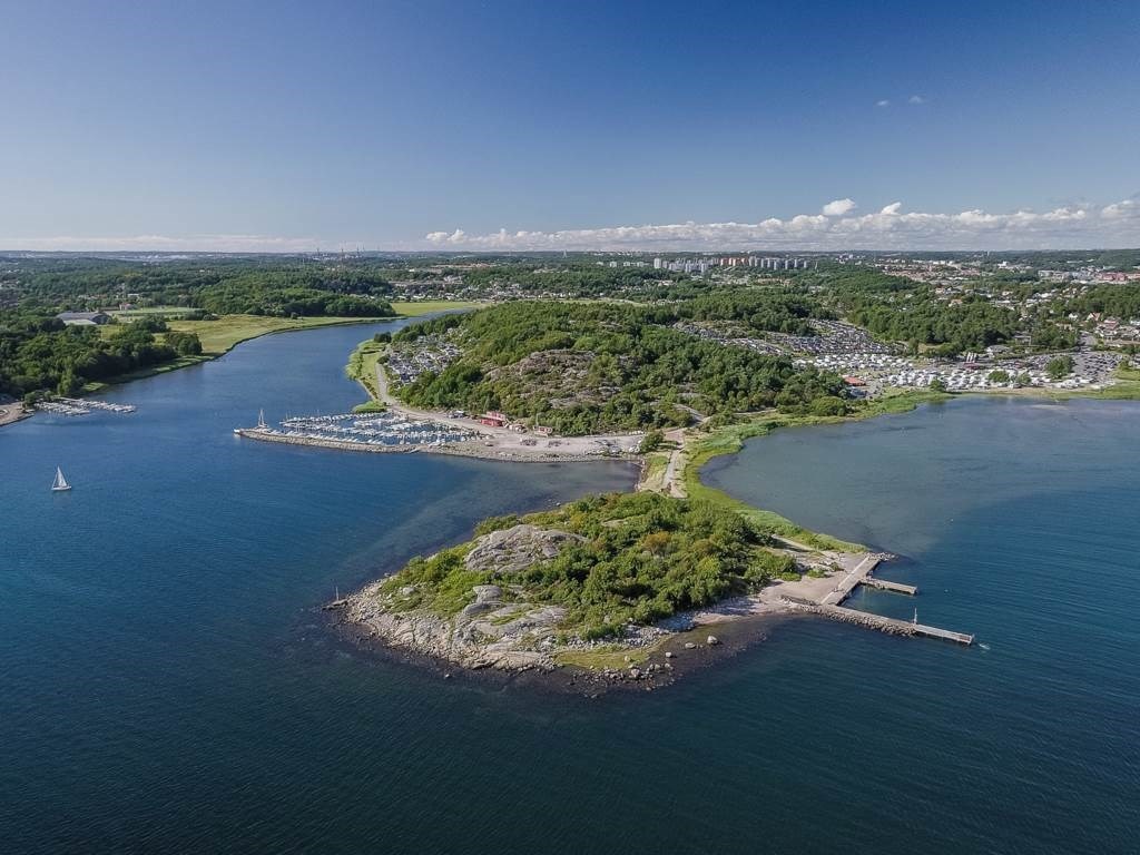 Lågupplöst Satta bad vid Marholmen