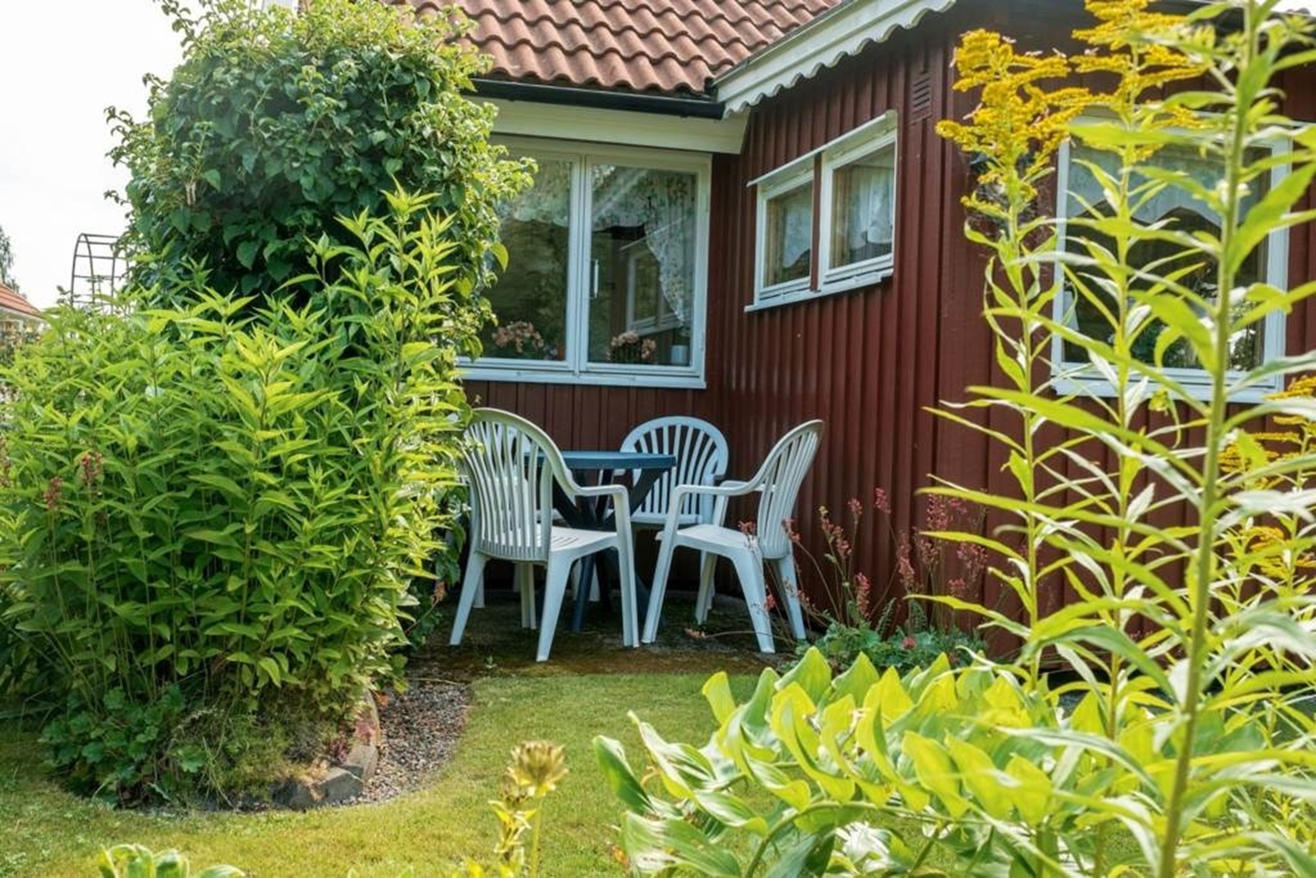 Uteplats med skugga